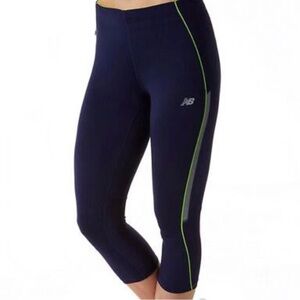 New Balance Blue and Green Leggings Athletic Fit